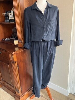 Cloth and Stone Jumpsuit Black  - Size Large